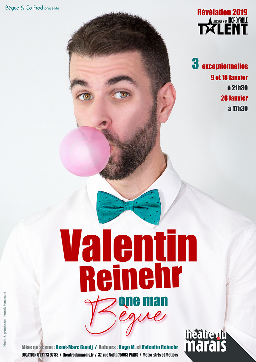 Valentin REINEHR, le 18 Janvier - Théâtre du Marais