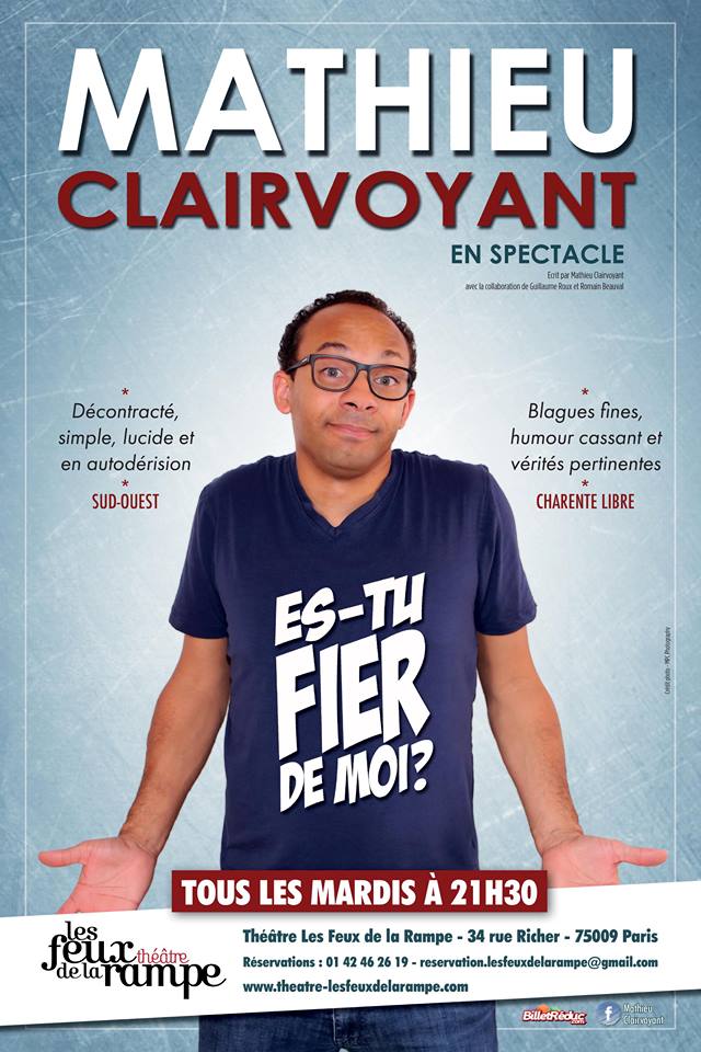 Mathieu Clairvoyant, le 24 Octobre - Théâtre des Feux de la Rampe