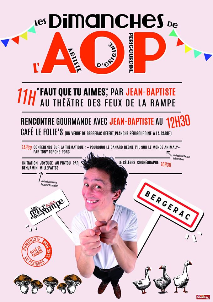 Jean-Baptiste Siaussat, le 30 Octobre - Théâtre des Feux de la Rampe