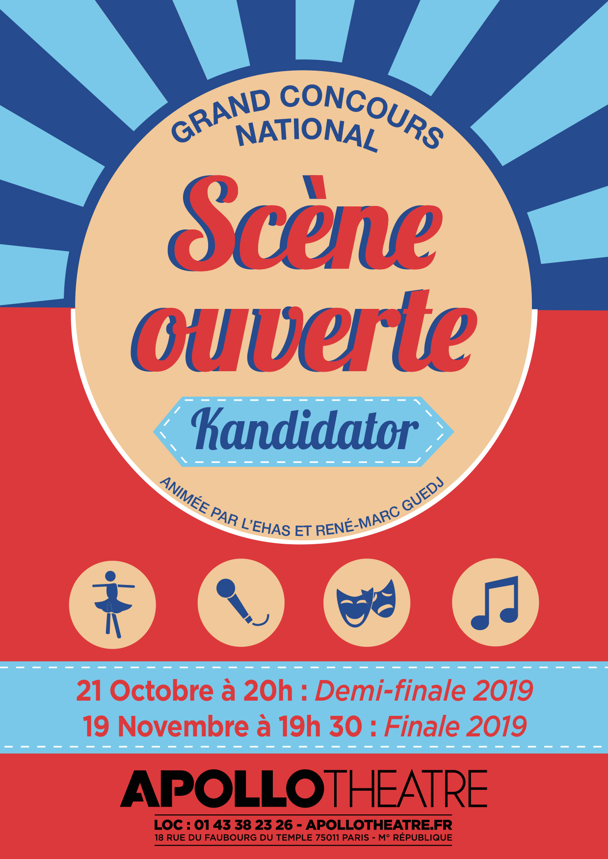 Demi-Finale Kandidator 2019, le 21 Octobre - Apollo Théâtre