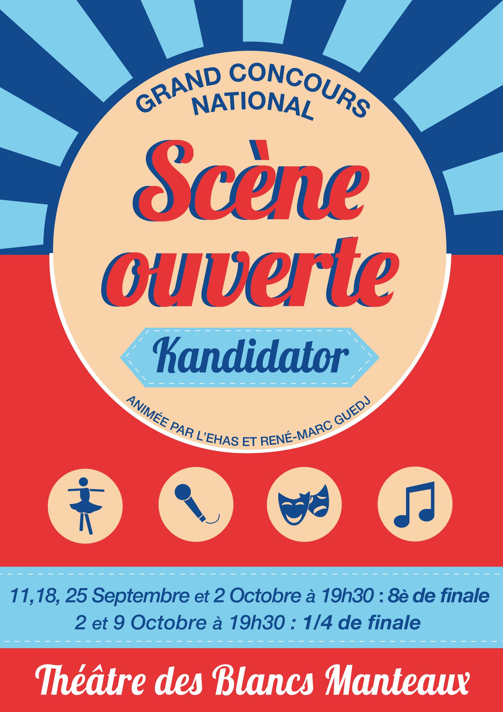 Quart de Finale, le 9 Octobre - Théâtre des Blancs-Manteaux