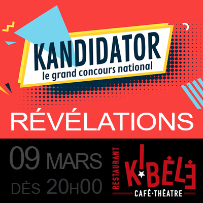 Rémy VEUX / Antoine TARTRAT, le 9 Mars - Kibélé | Café-Théâtre