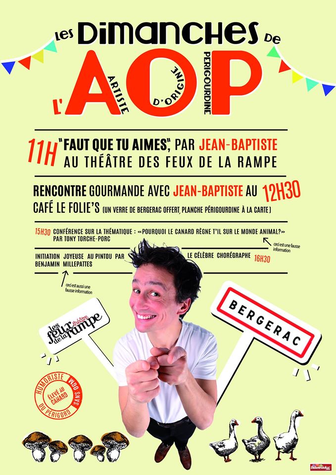 Jean-Baptiste Siaussat, le 12 Février - Théâtre des Feux de la Rampe